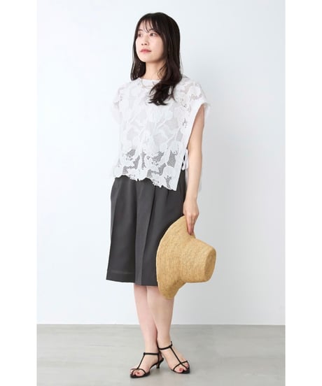 【MICA&DEAL】 0126203189 2タックハーフパンツ