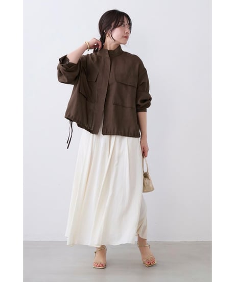 【MICA&DEAL】 0126206110 スタンドカラーシアーブルゾン