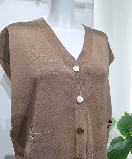 【ATELIER SIX】HG-11267320　ストレッチVベスト
