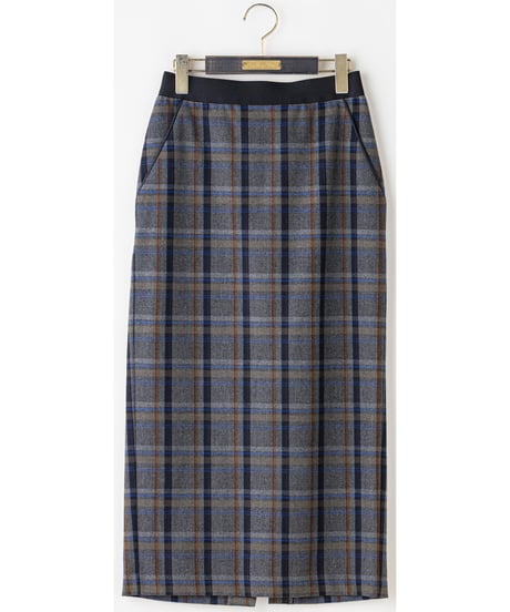 【Lallia Mu 26AW】2614852 チェックタイトスカート