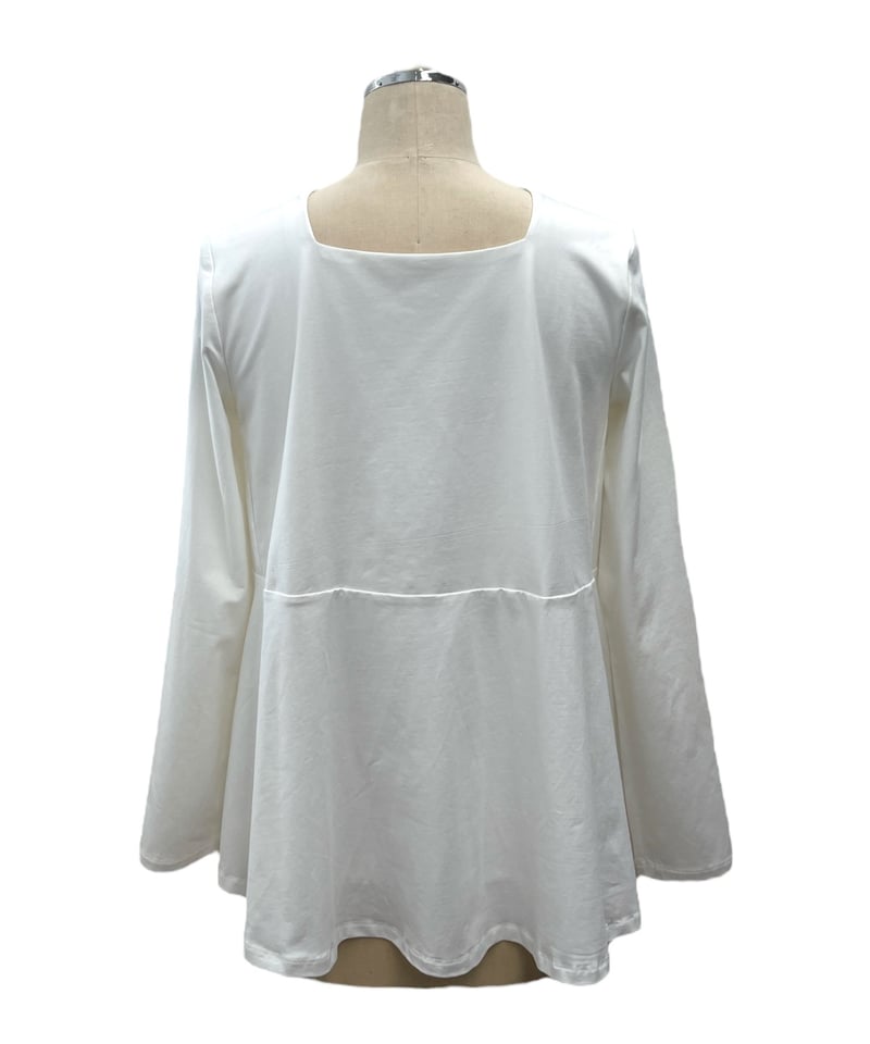 アヤン ayane スクエア　二重フレアロンTカットソー アヤン ayane スクエア 二重フレアロンTカットソー