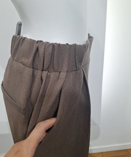 【MICELLE】1027603 タックワイドパンツ