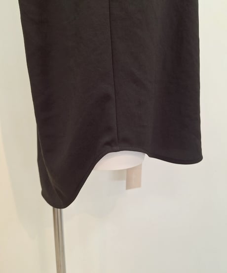 【cafune】525906 mat stretch georgette tuck blouse