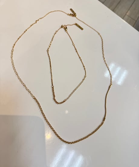 全国送料185円【Nothing and Others 】C42510029 Expressive Chain Necklace Set