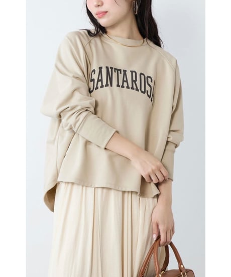 【MICA&DEAL】 0126109003 "SANTAROSA"ラグランスリーブロゴスウェット