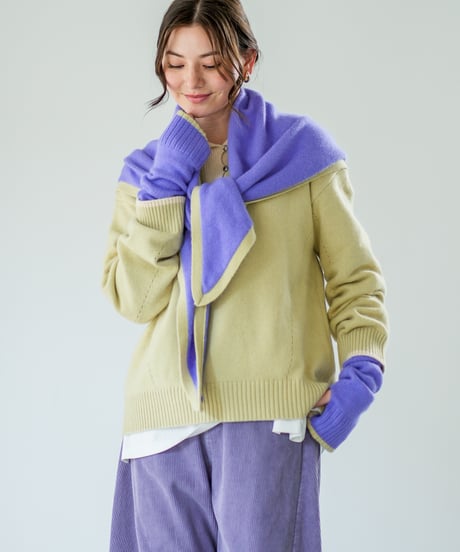 【Lallia Mu 26AW】2614447 2WAYアームウォーマー