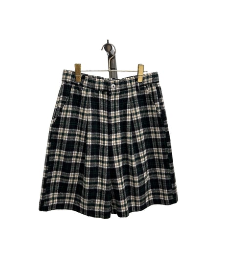 【ayane 26AW】  856715　チェック柄ハーフパンツ