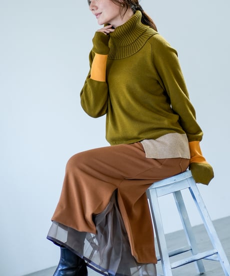 【Lallia Mu 26AW】2614431 ネックウォーマーセットニット