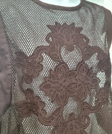 【PRIORITY 26SS】  P62001KRアイレットレースメッシュタンク
