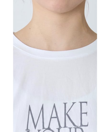 【MICA&DEAL】 0126209181 ロゴプリントクロップドT-shirt