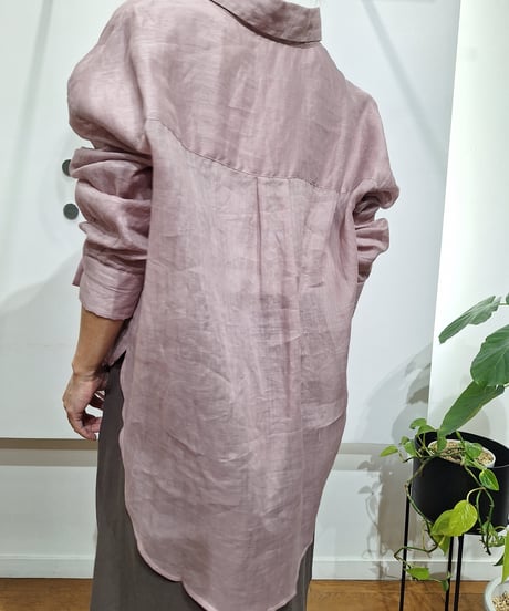 【PRIORITY 26SS】  P66031LI オーガンジーシャツ