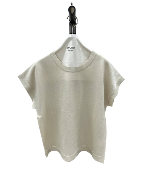 全国送料185円【ayane】836641　半袖カラーニット