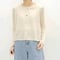 全国送料185円【cafune】525939 Linen blend knit cardigan