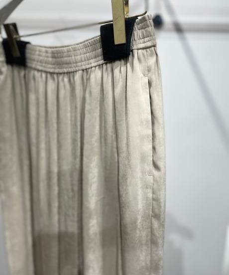 【cafune】535623 silk touch polyester wide easy pants