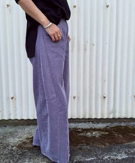 【Lallia Mu 26AW】  2613761 コーデュロイカーブパンツ