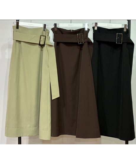 【PRIORITY 26AW】 P67055HW チャンキーベルトスカート