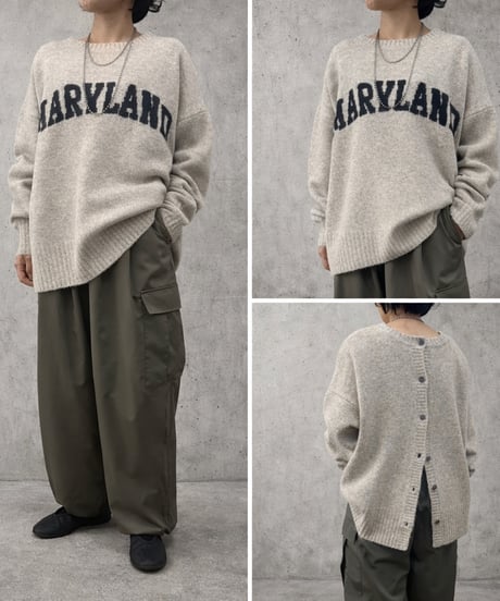 【siro de la bonte 26AW】R643113 whip yarn maryland 2way wide p/o