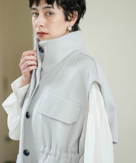 【Lallia Mu 26AW】2613200 リバーベストジャケット