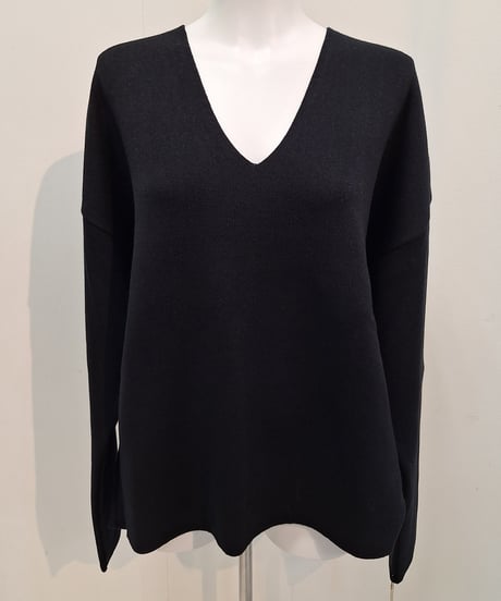 【cafune】435981 sweat knit Vneck pullover