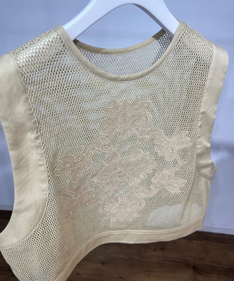 【PRIORITY 26SS】  P62001KRアイレットレースメッシュタンク