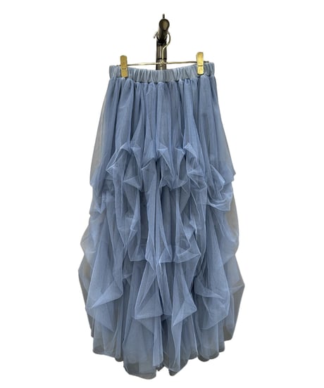 【ayane 26AW】 数量限定　 856703　タックチュールロングスカート