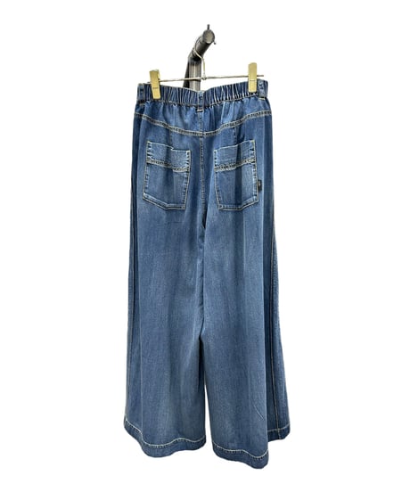 【ayane 26AW】  856710　ダンガリーサイドガセットワイドパンツ