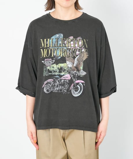 【GOOD ROCK SPEED】×【MICA&DEAL】0125109076 "MOTORCYCLE"プリントT-shirt