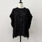 【siro de labonte】 R623306　tuck sleeve blouse　／　fringe jacquard