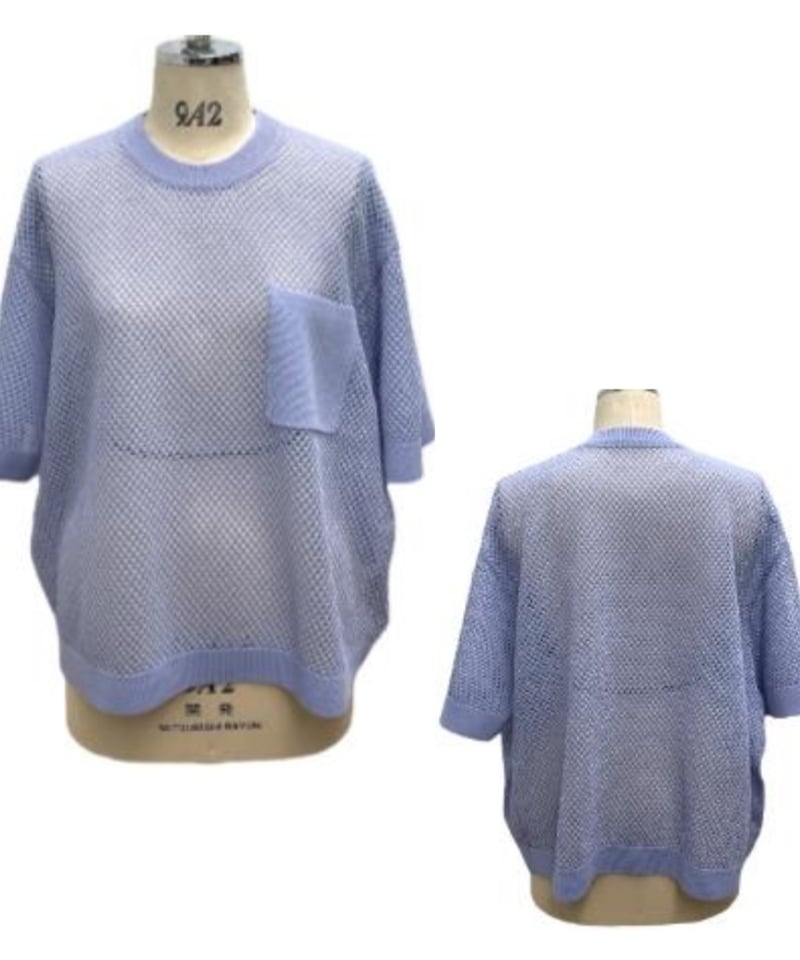 ayane2025summer】825528 メッシュニットプルオーバー | selects