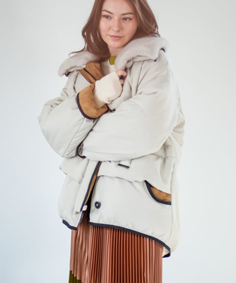 【Lallia Mu 26AW】2614050 ミンクカラーダウンコート