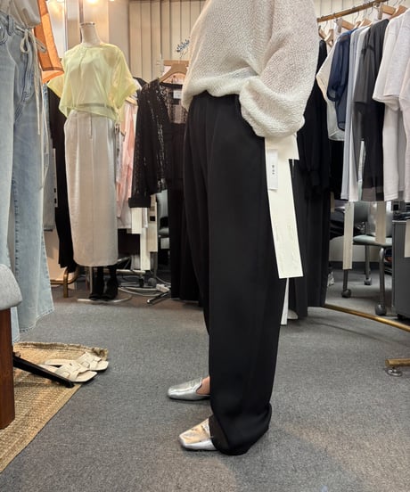 【cafune】525616 slub polyester volume pants