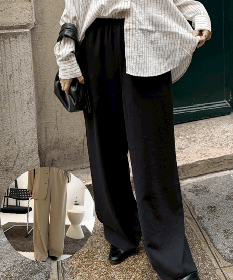 【cafune】615608　drape washer effortless pants