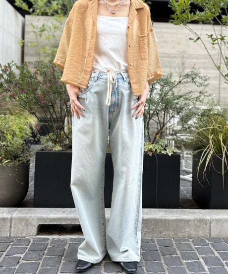 【cafune】525913 cupra organdy short shirt