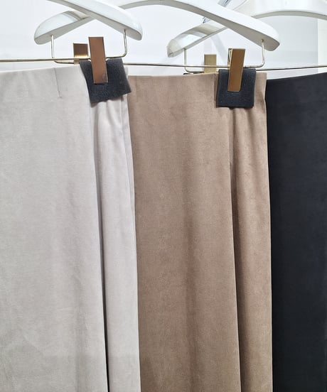 【cafune】  545612 suede flare skirt