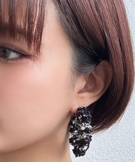【charmaer 26AW】 276801　ツイードフリンジピアス