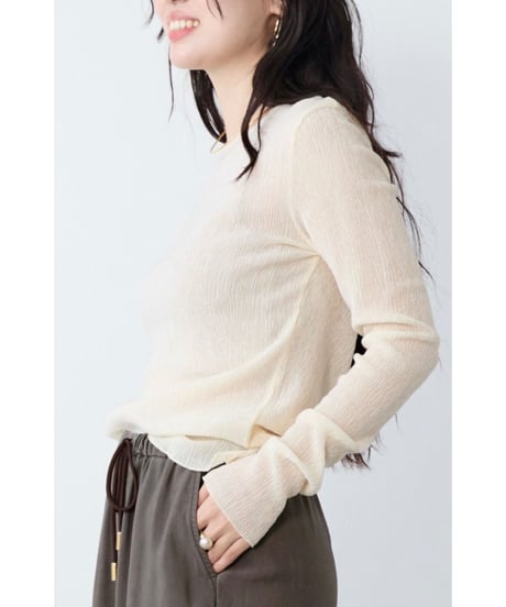 【MICA&DEAL】 0126109001 シアーマーブルカットソー