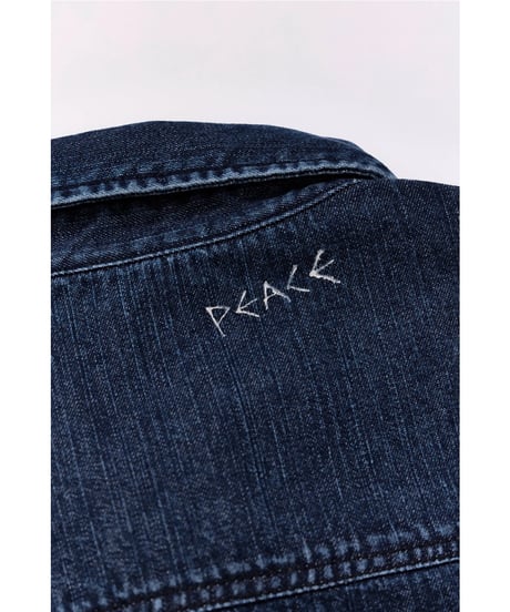 【FREERAGE】 226AS105 "10oz DENIM" CPOシャツ -Hand Paint-／ALL WE NEED IS PEACE