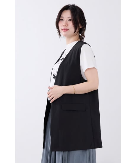 【MICA&DEAL】 0126205191 多機能素材-Vネックロン