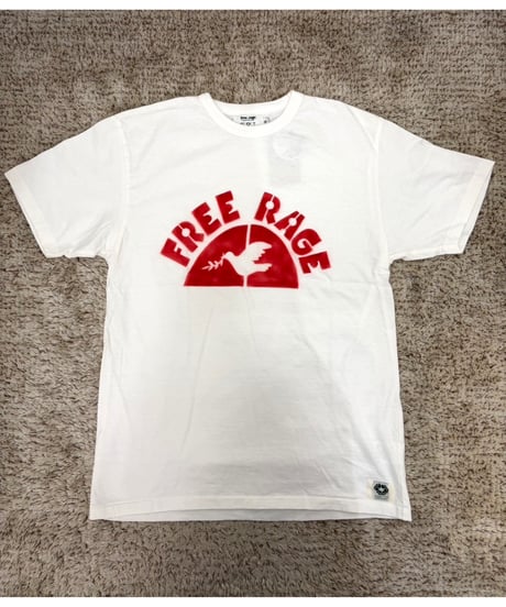【free rage】 226AC818C リサイクルコットンTシャツ（BRUSH PEACE BIRD）