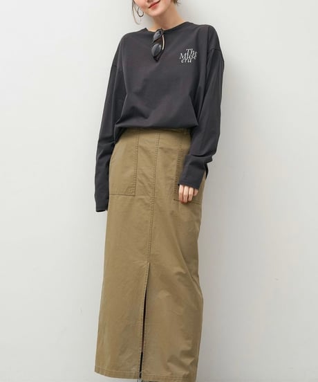 【MICA&DEAL】0125309245 バックプリントロゴロングT-shirt