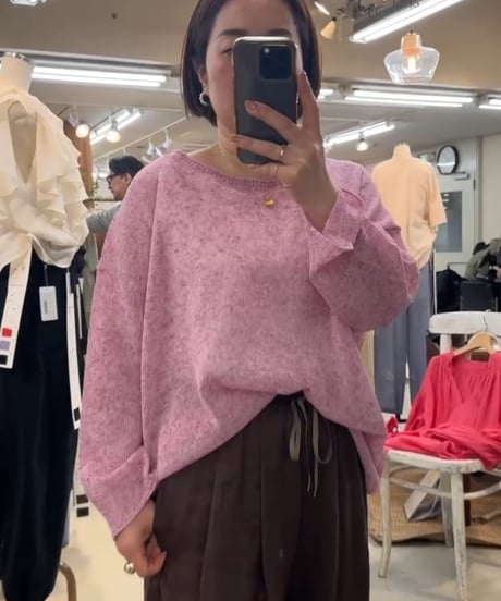 【cafune&PASSIONE 26SS】26964　メッシュニットプルオーバー