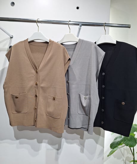 【ATELIER SIX】HG-11267320　ストレッチVベスト