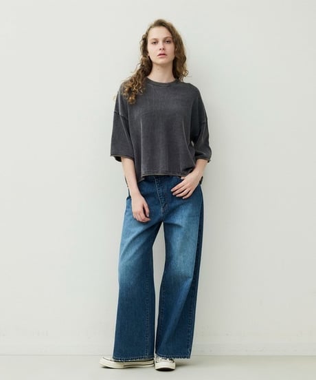 【JOHNBULL】 JL261N02 ドライコットンピグメントニットTシャツ