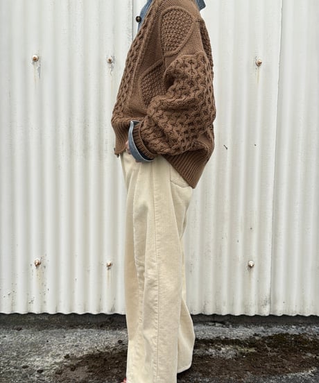 【ruxe 26AW】  2633413 ドッキングカウチンニット