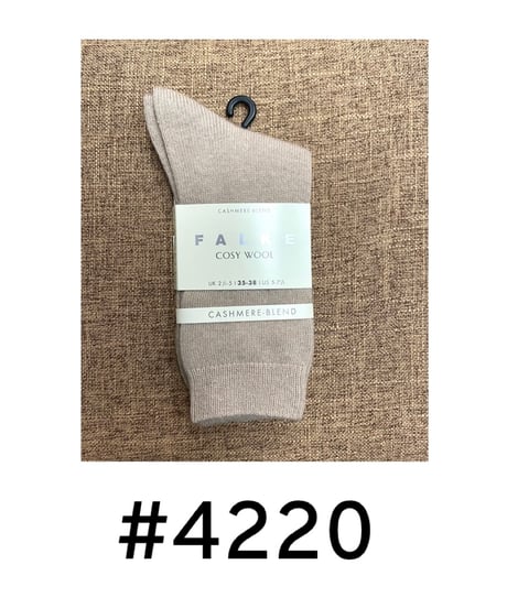 【FALKE ファルケ 】 #47548 ショート丈 カシミヤブレンド ウール ソックス “COSY WOOL”