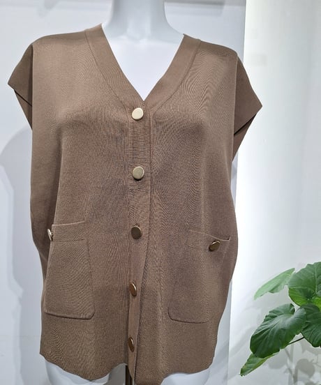 【ATELIER SIX】HG-11267320　ストレッチVベスト
