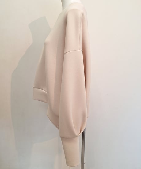 【cafune】515923　double knit volume sleeve pullover
