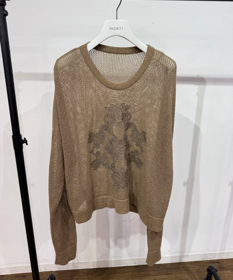 【PRIORITY 26AW】 P67003KR 刺繍メッシュ PO