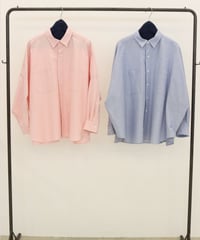 【LEMÉLANGE 】8543203 オックスフォードカラーオーバーシャツ