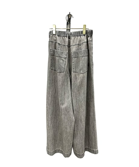 【ayane 26AW】  856710　ダンガリーサイドガセットワイドパンツ